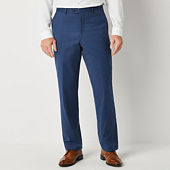 Louis Raphael Men's Modern-Fit Linen-Blend Flat-Front Dress Pant, Ink, 30W  x 30L at  Men's Clothing store