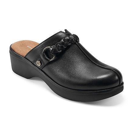 Easy Spirit Cloudsteppers Penelope Womens Round Closed Toe Clogs, 11 Medium, Black
