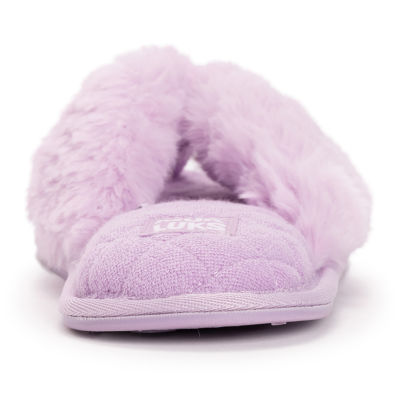 Muk Luks Womens Memory Foam Slip-On Slippers