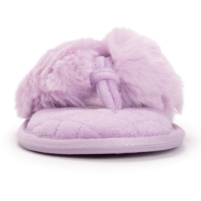 Muk Luks Womens Memory Foam Slip-On Slippers