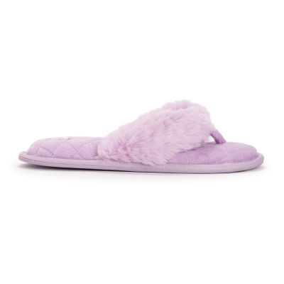 Muk Luks Womens Memory Foam Slip-On Slippers