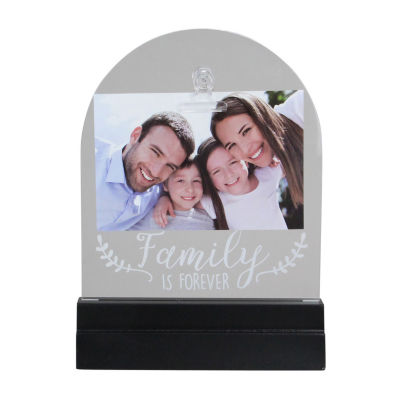 Northlight 4" X 6" Led "Family Is Forever" Frame With Photo Clip