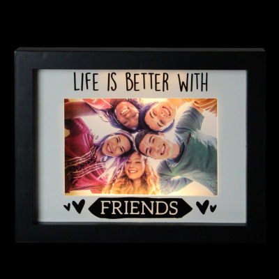 Northlight 4" X 6" Led "Life Is Better With Friends" Matted Lighted Digital Frame