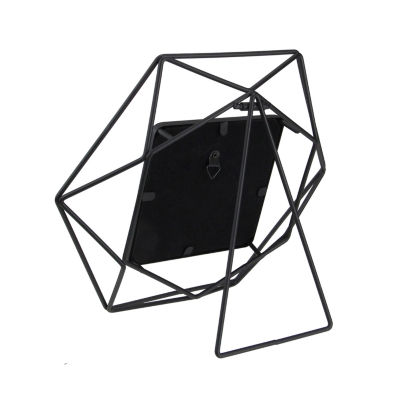 Northlight 4" X 4" Contemporary Black Hexagonal Tabletop Frame