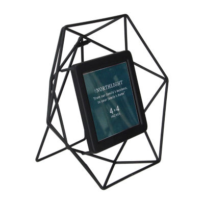 Northlight "4"" X 4"" Contemporary Black Hexagonal" Tabletop Frame