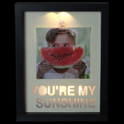 Northlight 4" X 4" Led "You'Re My Sunshine" Frame With Photo Clip