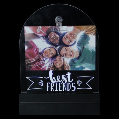 Northlight 4"X 6" Led Best Friends Frame With Photo Clip