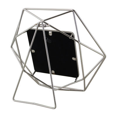 Northlight 4" X 4" Contemporary Silver Hexagonal Tabletop Frame