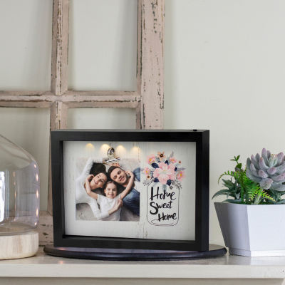 Northlight 4" X 4" Led Sweet Home Frame With Photo Clip