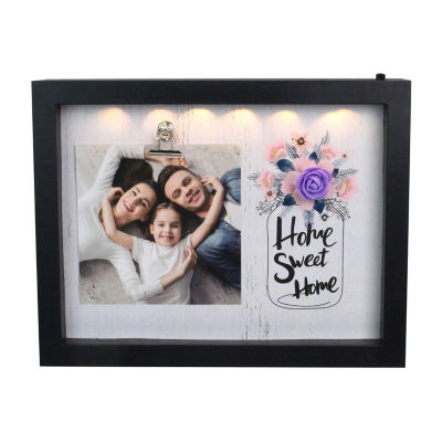 Northlight 4" X 4" Led Sweet Home Frame With Photo Clip
