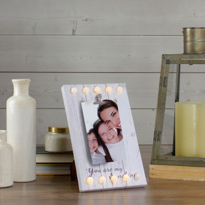 Northlight 4" X 6" Led "You Are My Sunshine" Canvas With Photo Clip