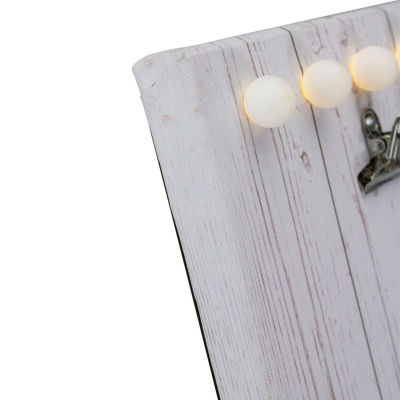 Northlight 4" X 6" Led "You Are My Sunshine" Canvas Photo Clip