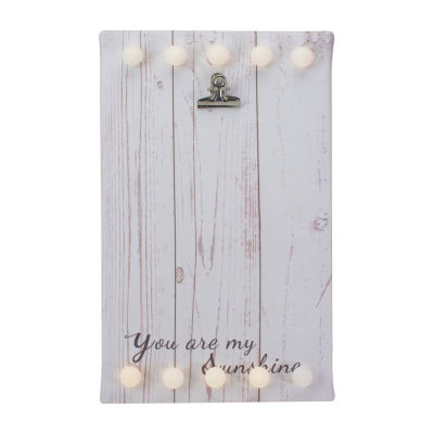 Northlight 4" X 6" Led "You Are My Sunshine" Canvas With Photo Clip
