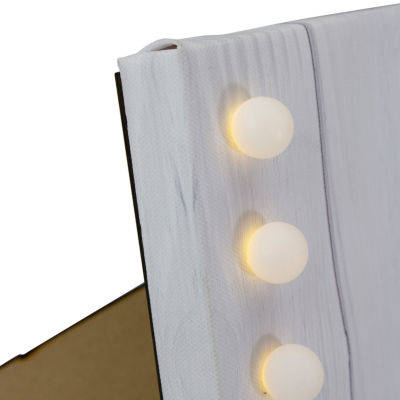 Northlight "4"" X 6""Led ""My Heart Lives In Heaven"" Canvas With" Photo Clip