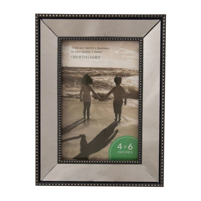 Northlight 6" X 4" Black Mirrored Tabletop Frame