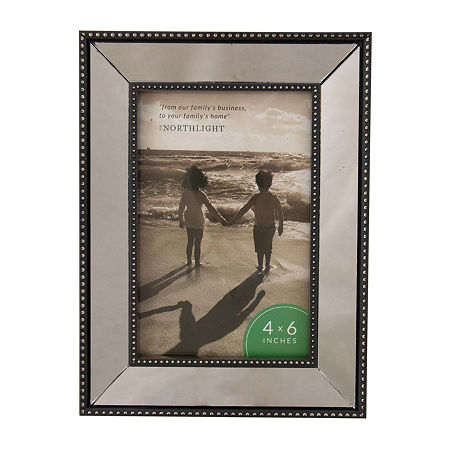 Northlight 6" X 4" Black Mirrored Tabletop Frame