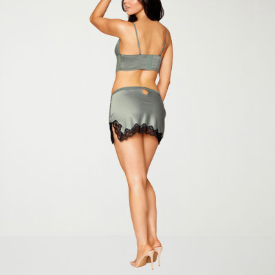 Dream Girl Satin Bustier and Mini Skirt Set-13232