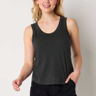 a.n.a Womens Tall U Neck Sleeveless Tank Top