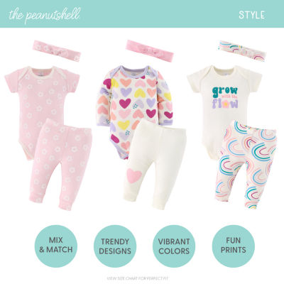 The Peanutshell 0-3m Pretty Sweet Baby Girls 30-pc. Baby Clothing Set