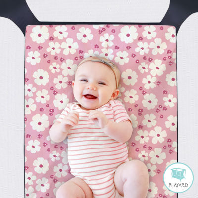 The Peanutshell Daisy 3-pc. Playard Sheet