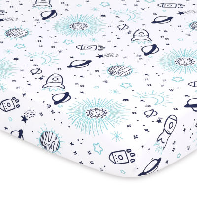 The Peanutshell Space 3-pc. Playard Sheet