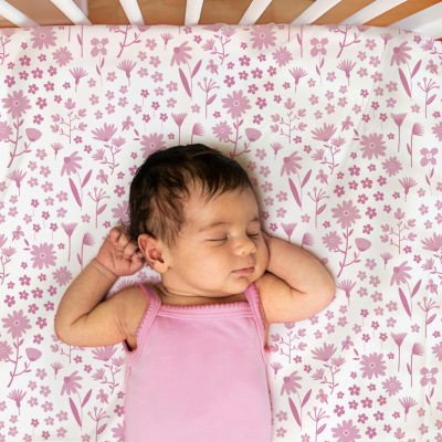 The Peanutshell Daisy 4-pc. Crib Sheet