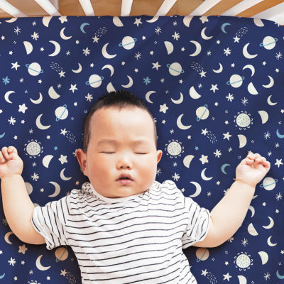 The Peanutshell Space 4-pc. Crib Sheet