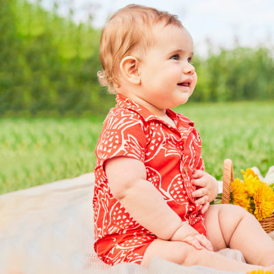 Carter's Baby Boys Short Sleeve Romper