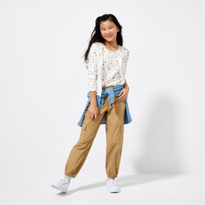 Thereabouts Little & Big Girls Cuffed Jogger Pant