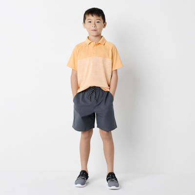 Xersion Little & Big Boys Moisture Wicking Short Sleeve Polo Shirt