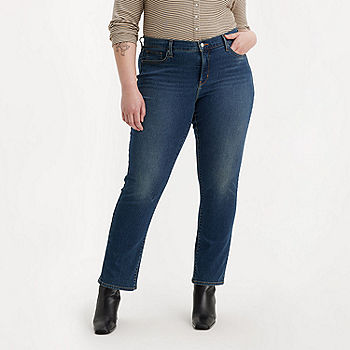 Levi's Plus Womens Mid Rise 314 Straight Leg Jean, Color: Zealous Blue -  JCPenney