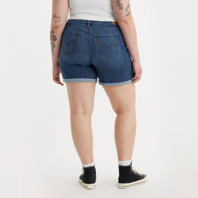 Levi's Womens Mid Rise Denim Short-Plus