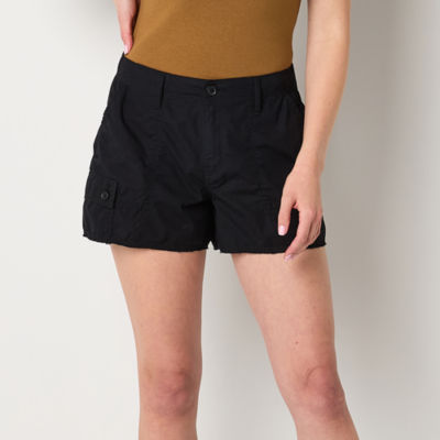 a.n.a Womens Mid Rise Stretch Fabric Cargo Short