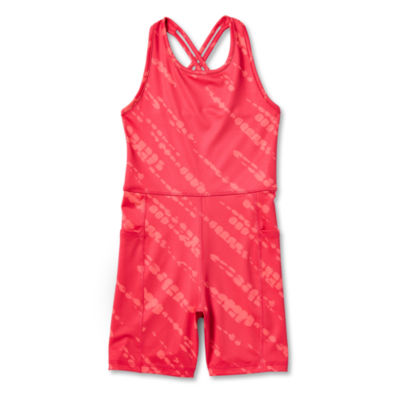 Xersion Little & Big Girls Round Neck Sleeveless Bodysuit