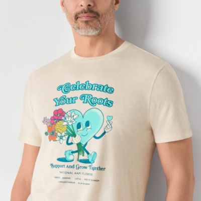 Hope & Wonder Asian American Pacific Islander Adult Short Sleeve 'Celebrate Your Roots' Graphic T-Shirt