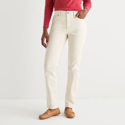 St. John's Bay Womens Mid Rise Straight Leg Jean