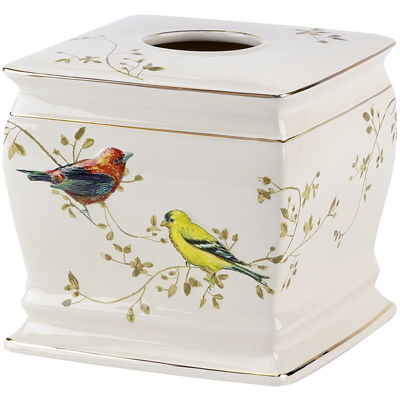 Avanti Gilded Birds Bath Tissue Holder