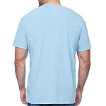 The Foundry Big & Tall Supply Co. Mens Crew Neck Short Sleeve Washed Pocket T-Shirt