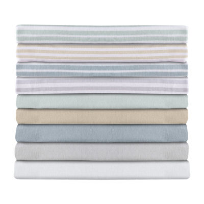 Linery Cotton Stripe Flannel Wrinkle Resistant Sheet Set