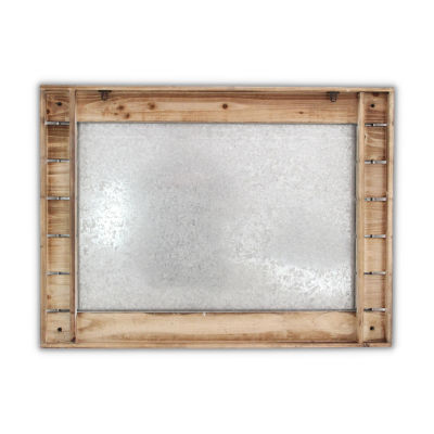 Wood Plank With Epoxy Printed Map Wall Art