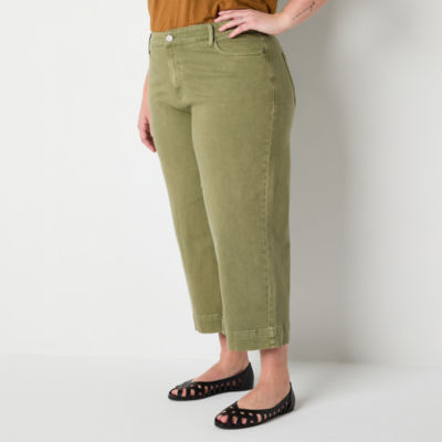 a.n.a - Plus Womens High Rise Cropped Jean