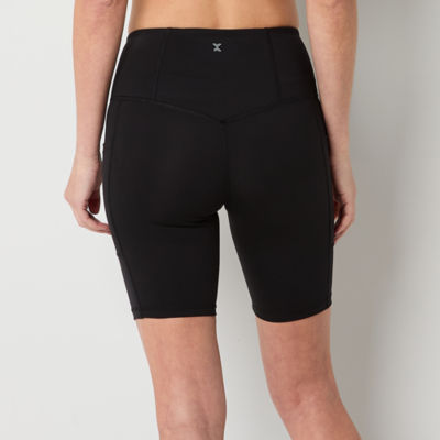 Xersion EverUltra Womens High Rise Quick Dry 8 Inch Bike Short