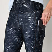Xersion, Pants & Jumpsuits, Xersion Activewear Pants Elastic Waist With  Tie Black With Blue Stripe Lg