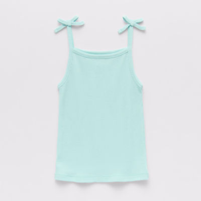 Okie Dokie Toddler Little Girls Straight Neck Sleeveless Tank Top 4t Blue 6$