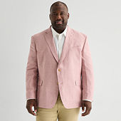 J. Ferrar Mens Classic Fit Big and Tall Suit Jacket, Color: Pink