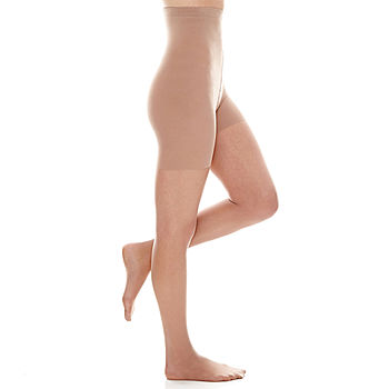 2 pr JCP Sheer Caress Bare Ware Shaper Pantyhose - Sizes 1, 2, 3, 4 - 6  Colors