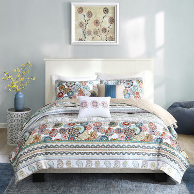 Intelligent Design Lacie Paisley Floral Quilt SetJCPenney, Color Multi