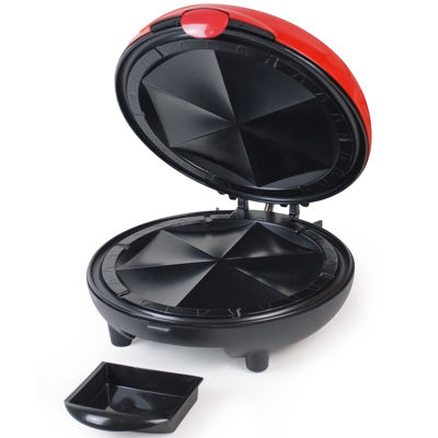 Nostalgia 6-Wedge Electric Quesadilla Maker with Extra Stuffing Latch