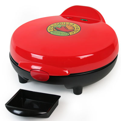 Nostalgia 6Wedge Electric Quesadilla Maker with Extra Stuffing Latch