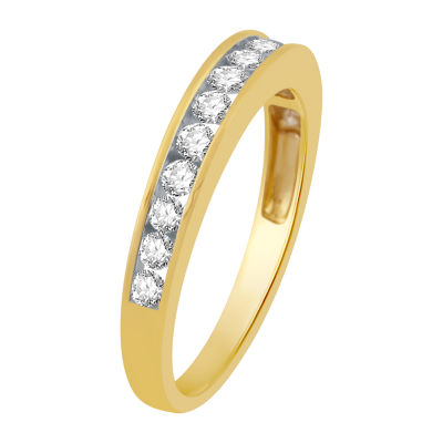 1/2 CT. T.W. Natural White Diamond 14K Gold Wedding Band